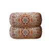 Traditional Persian Cylindrical Bolster Pillow with Elegant Termeh Fabric Salar