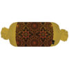Traditional Persian Cylindrical Bolster Pillow with Velvet Fabric Atila