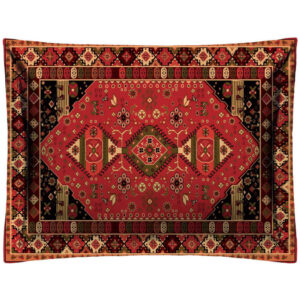 Traditional Persian Velvet Backrest Pillow Square Design