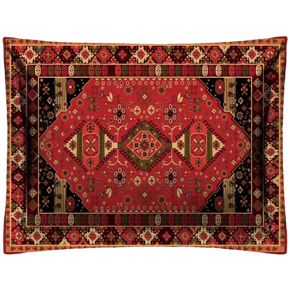 Traditional Persian Velvet Backrest Pillow Square Design