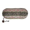 Traditional Persian Cylindrical Bolster Pillow with Elegant Termeh Fabric