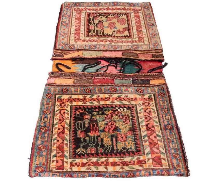 Vintage Persian Saddle Bag – Handwoven & Second-Hand Tōbrag 102258