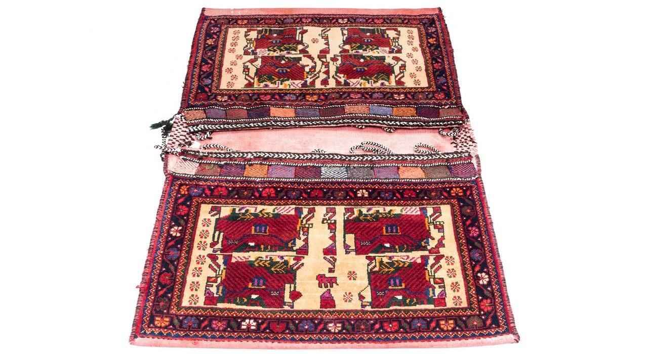 Vintage Persian Saddle Bag – Handwoven & Second-Hand Tōbrag 102273