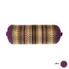 Traditional Persian Cylindrical Bolster Pillow with Elegant Jajim Fabric