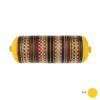 Traditional Persian Cylindrical Bolster Pillow with Elegant Jajim Fabric