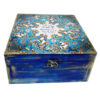 Elegant Persian Poem-Inspired Wooden Tea Chest – Divided Organizer