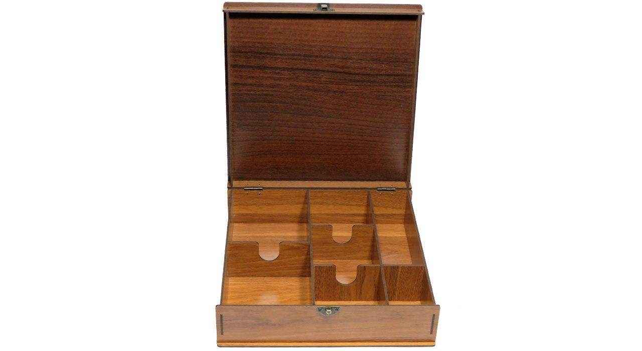 Khatoon Persian Wooden Tea Organizer Chest – Handcrafted Storage