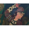 Original Persian Qajar Art Painting: Watercolor and Gouache on Wood - Girl