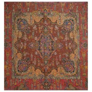 Yazd Termeh Tablecloth Luxurious with Floral Pattern Kourosh