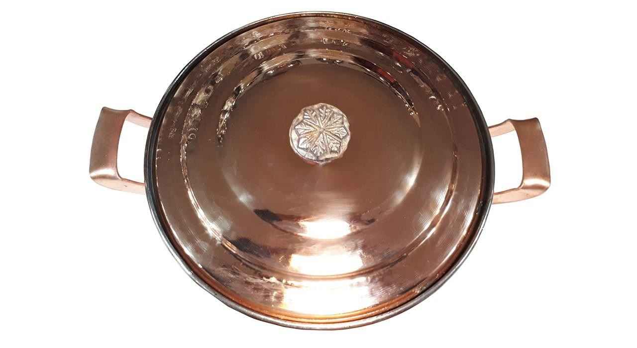 Persian Copper Cooking Pot – Traditional Hammered Artisan Style (6x Volume)