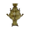 Persian Brass Samovar Decorative Charcoal Tea Maker Floral Motifs 6-Liter