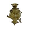 Persian Brass Samovar Decorative Charcoal Tea Maker Floral Motifs 6-Liter