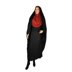 High-End Black Islamic Chador – Full Coverage Overhead Abaya