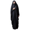 Classic Persian Black Chador – Traditional Full Length Overhead Hijab