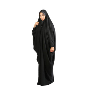 Sadafi Black Pearl-Style Chador – Full Coverage Islamic Hijab