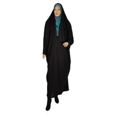 Hadis Classic Arabic Black Overhead Chador for Outdoor Wear