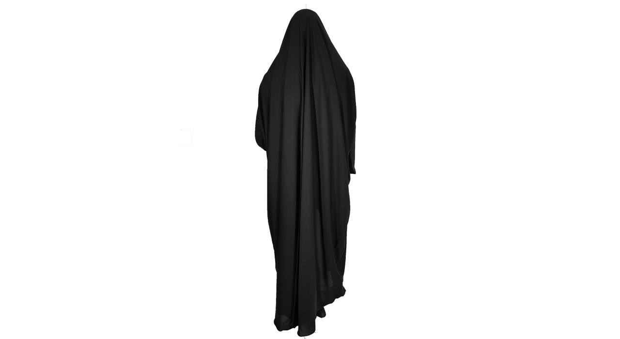 Hadis Classic Black Overhead Chador – Full Length Persian Hijab