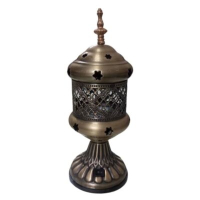 Portable Electric Bakhoor Burner and Incense Warmer Metal Mosque Design