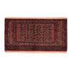 Hand-Knotted Persian Khorasan Inour Rug (Tribal Bukhara Design Pattern) - Red Wool