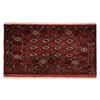 Hand-Knotted Persian Khorasan Sarasar Rug (Tribal Bukhara Design Pattern) - Red Wool