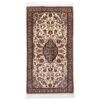Hand-Knotted Persian Sarouk Lachak Rug (Classical Floral Medallion Design) - Cream Wool