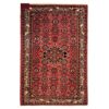 Hand-Knotted Persian Hamadan Nour Rug (Traditional Floral Medallion Series) - Red Wool