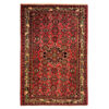 Hand-Knotted Persian Hamadan Nour Rug (Traditional Floral Medallion Series) - Red Wool