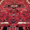 Hand-Knotted Persian Nahavand Nour Rug (Tribal Floral Medallion Pattern) - Red Wool