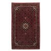 Hand-Knotted Persian Kurdistan Sahand Rug (Tribal Floral Medallion) - Red Silk & Wool