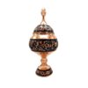 Set of Handcrafted Persian Engraved Copper Vases and Bowl, Featuring the G33 Model with an Elegant Floral Pattern
