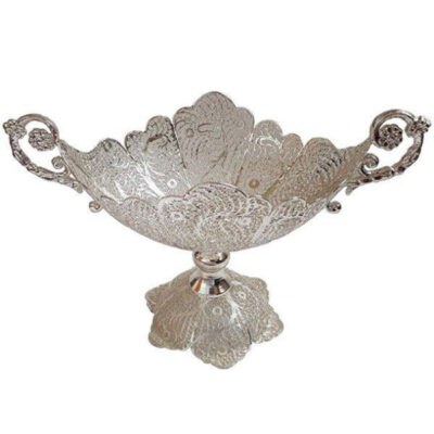 Iranian Filigree Silver Fruit Bowl Model Sun01