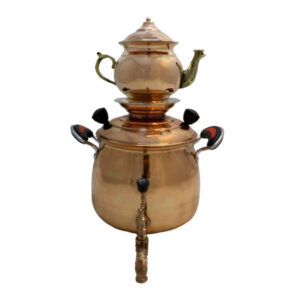 Persian Copper Stovetop Samovar Tea Maker with Teapot 3.5-Liter