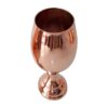 Handcrafted Persian Copper Wine Glass Stemware - Hammered Model Shiny