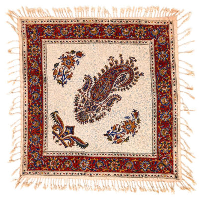 Iranian Tablecloth: Isfahan's Traditional Kalamkari Block Print Majnooni