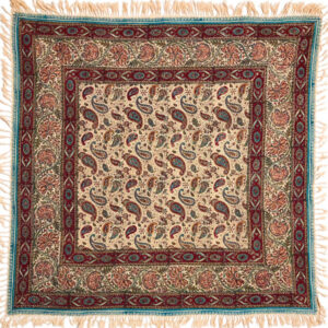 Iranian Tablecloth: Isfahan’s Traditional Kalamkari Block Print Majnooni