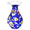 Decorative Copper Vase Hand-Painted with Persian Minakari Enamel, Featuring the Blue Sky Model for a Fresh Floral Display of Single Stems