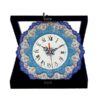 Handcrafted Persian Copper Wall Clock - Minakari Enameled
