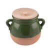 Persian Pottery Dizi Pot with Lid for Cooking Abgoosht - Green