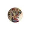 Hand-Painted Decorative Pottery Wall Plate Minimal Painting (4X)