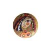 Hand-Painted Decorative Pottery Wall Plate Minimal Painting (4X)