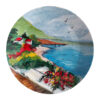 Decorative Pottery Wall Plate Hand-Painted Picture
