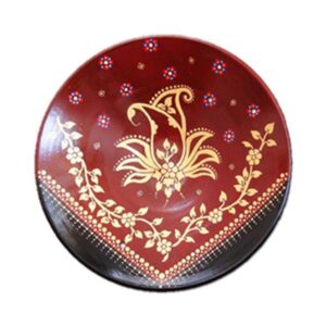 Decorative Pottery Wall Plate Hand-Painted Zereshki