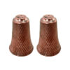 Set of 2 Persian Copper Salt & Pepper Shakers Almas