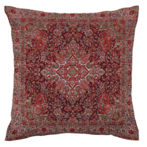 Persian Termeh Cushion Cover – Model Red King | Royal Persian Home Decor