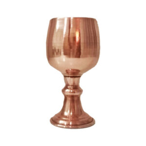 Handcrafted Persian Copper Wine Glass Stemware – Hammered Model Arash
