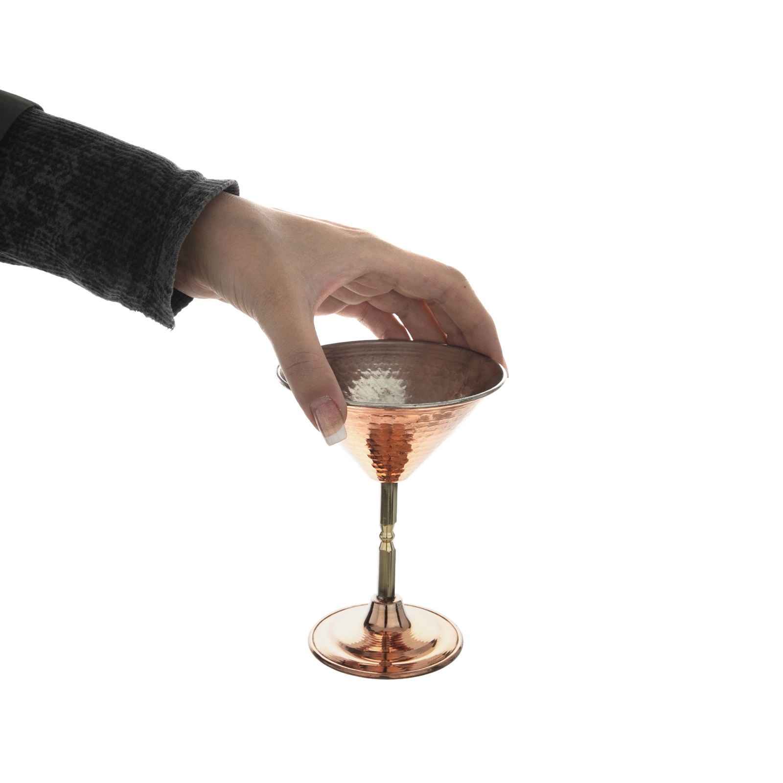 Handcrafted Persian Copper Wine Glass Stemware – Hammered Model Asal