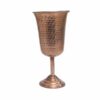 Handcrafted Persian Copper Wine Glass Stemware - Hammered Model Aseman