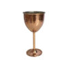 Handcrafted Persian Copper Wine Glass Stemware - Hammered Model Sama