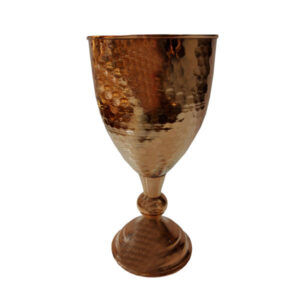 Handcrafted Persian Copper Wine Glass Stemware – Hammered Model Sunny