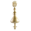 Islamic Metal Hamsa - The Hand of Fatima & Qibla Symbol